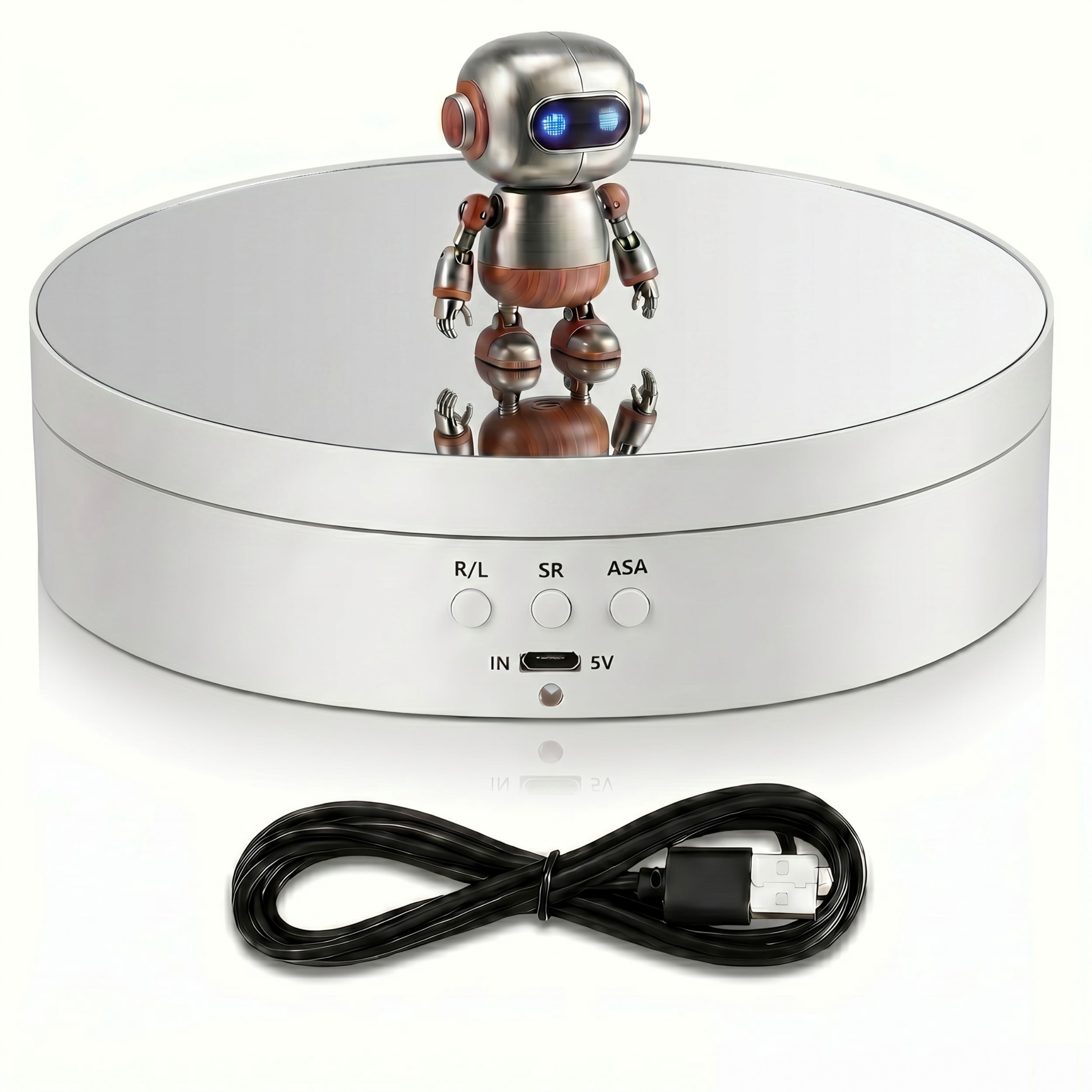 Spinner Platform Display Rpm YEMNPIOS Rotating Display Stand 5.4