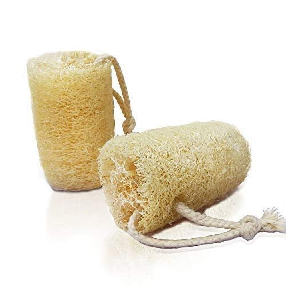 Luff Your Skin Natural Loofah Sponge - Made with 100% Egyptian All Natural Luffa Sponges - Bath Sponges for Shower for Men & Women - Loofah