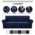 thumbnail image 1 of YEMYHOM 1 Piece High Stretch Sofa Slipcovers Non Slip Couch Cover (Sofa, Navy Blue), 1 of 7