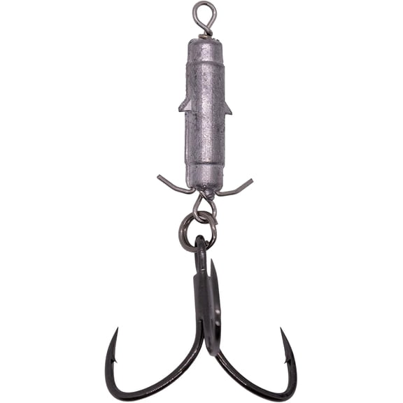 YEN 23mm Qwik Rig 1/4oz with 1/0 size Treble Hook 2pk