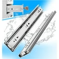 thumbnail image 1 of YENUO 5 Pairs Stainless Steel Full Extension Drawer Slides Side Mount 10 12 14 16 18 20 22 24 Inch Ball Bearing Metal Rails Track Guide Glides Runners Heavy Duty 100 Lb 1/5/10 Pairs (5 Pairs, 18 Inch), 1 of 6