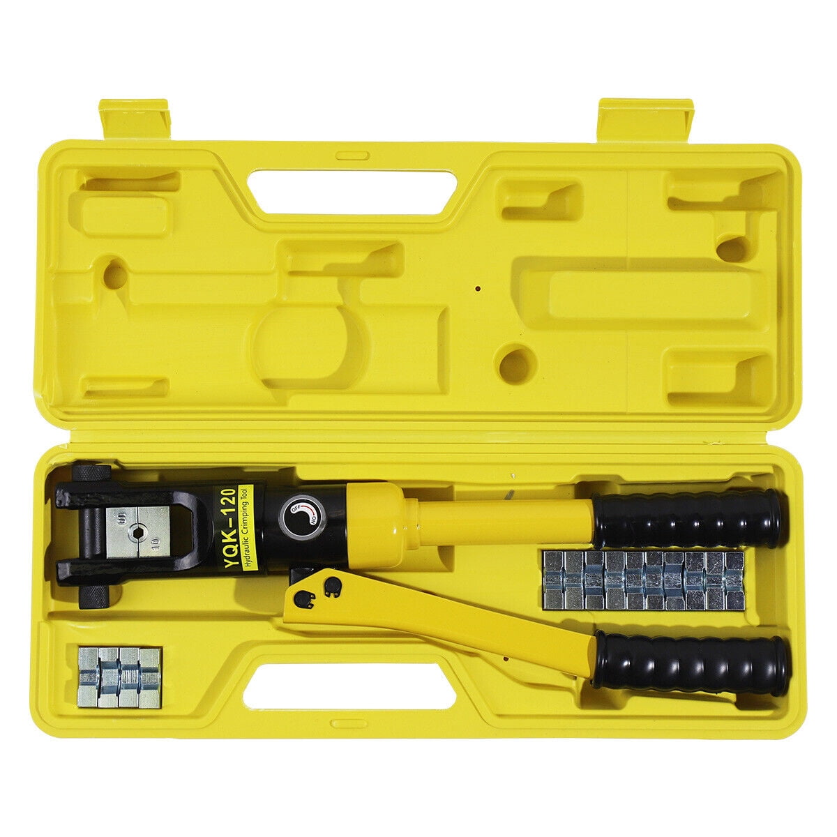 YEOPGYEON 16 Ton 8 Dies Hydraulic Wire Crimper Crimping Tool Battery Cable Lug Terminal