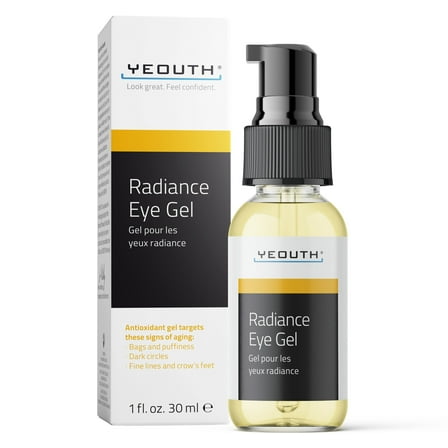 YEOUTH Under Eye Gel with Hyaluronic Acid & Tripeptides 1oz