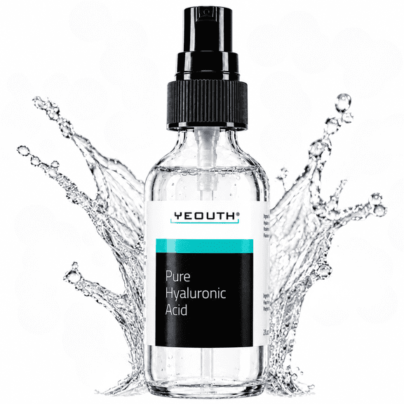 YEOUTH Pure Hyaluronic Acid Serum, Hydrating Facial Serum for Dull, Dry Skin, 1 oz