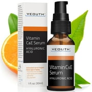 YEOUTH Vitamin C Face Serum with Hyaluronic Acid, Vitamin C Serum for Face, Anti Aging Serum, Vitamin C for Face 1oz