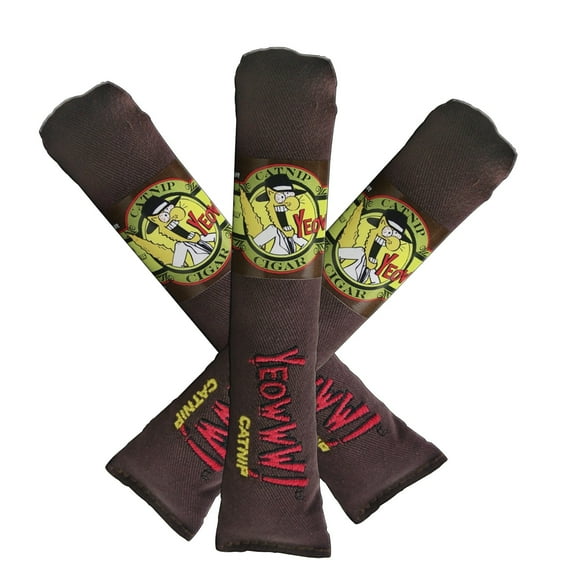 YEOWWW! Catnip Cigar 3 PACK Pure Leaf & Flowertop Blend Cat and Kitten Toy
