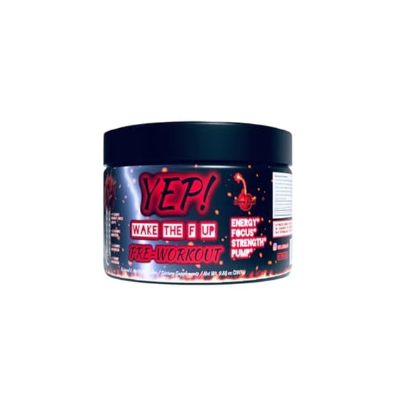 YEP Wake The Faith Up Advanced Pre-Workout - Cherry Bomb - 40 Servings (New and Improved Formula and Packaging)