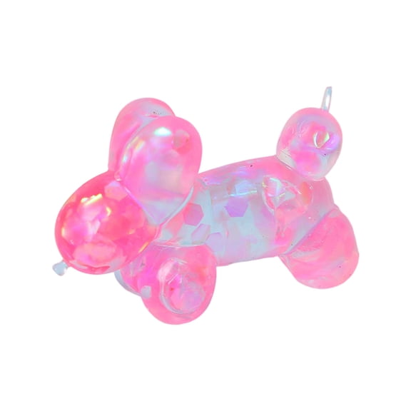 YEPGAR Glitter Maltose Balloon Dog Stress Soft Sensory Flexible Calming For Teens Adults Workers Students Study Break (B, One Size)