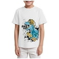 thumbnail image 1 of YEPGAR Toddler Boy Summer Short Sleeve T Shirts Graphic Baby Shirt Boys' Tops (White, 9-10 Years), 1 of 4