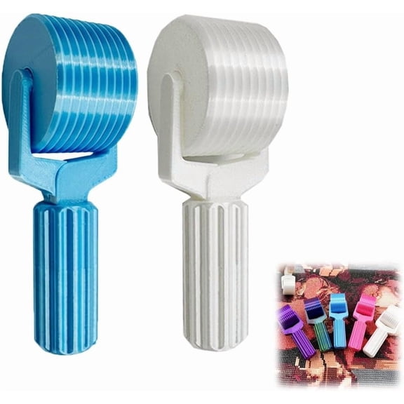 YEPOLERCE 2 PCS Diamond Painting Roller Tool, 3D Printed Detachable Hand Roller for DIY Rhinestone Embroidery Art
