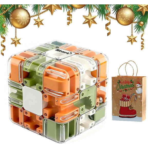 YEPOLERCE 3D Rolling Ball Maze Cube, Large Labyrinth Puzzle for Stress Relief & Logical Thinking