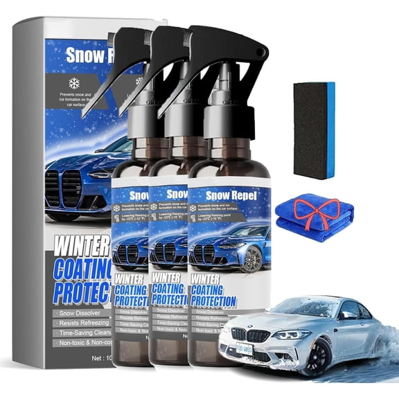 YEPOLERCE Car Windshield Snow Melting Coating Spray, Fast Acting Deicer for All Vehicles with Anti-Ice Protection