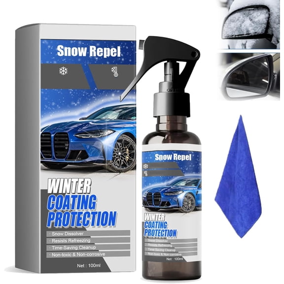YEPOLERCE Car Windshield Snow Melting Spray, Fast Acting Deicer Universal for All Vehicles