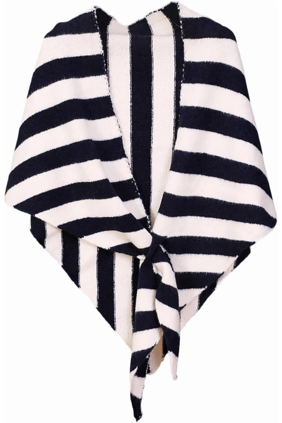 Chic Shawl With Loop, Soft Knitted Poncho Shawl Wrap for Women, Versatile Wrap for Office Evening Daily Use