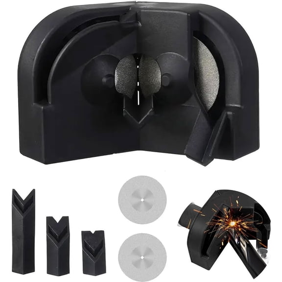 YEPOLERCE Multipurpose Drill Bit Sharpener for HSS Carbide Cobalt Twist Bits, Grinding System for Power Drill Press Tools