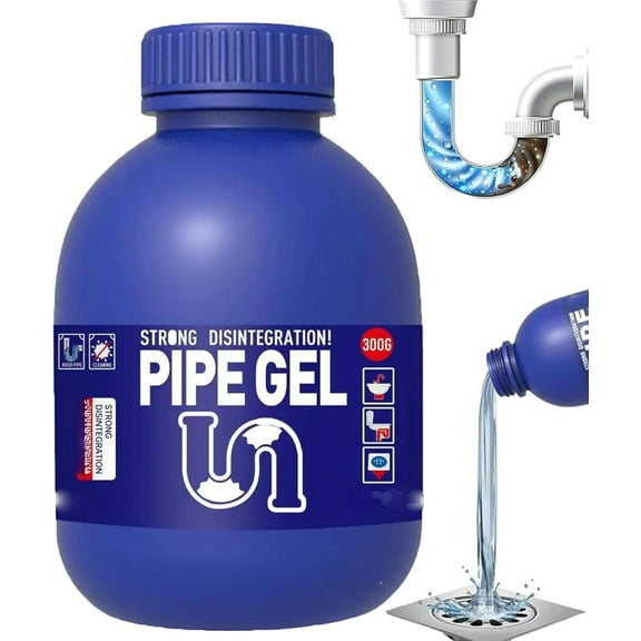 YEPOLERCE Pipe Bobo Drain Cleaner, 10 Fl Oz Powerful Clog Remover Liquid for Kitchen Sink, Shower Drains & Tubs, Liquido Para Destapar Tuberias