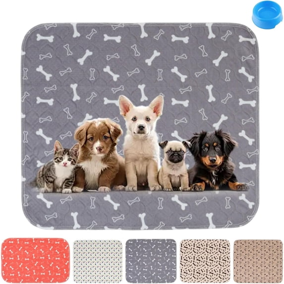 YEPOLERCE Puppy Pads with Pheromones, Washable Reusable Leak-Proof Odor Control Anti-Slip Training Pads for Home & Travel