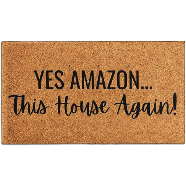 Letter Print Doormat, Non-Slip Resist Dirt Door Rugs for Entrance Front  Door Outside Entry Porch Mats Novelty Gift Mat for Family Housewarming Gift