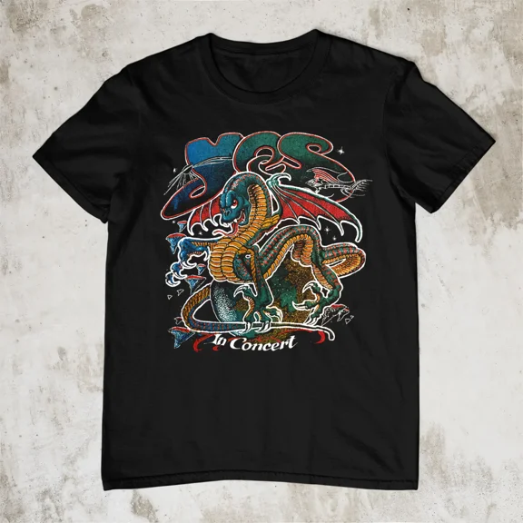 YES Shirt Shirt Concert Unisex Black Men Women S-234XL Classic T-shirt J504
