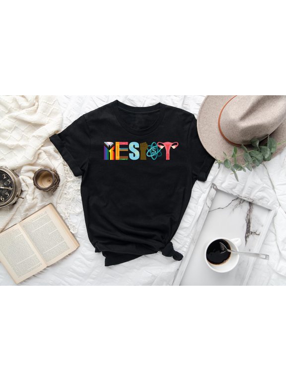 YES to Womens Rights T-Shirt with Colorful Feminist Graphic Design, Empowering Equality Shirt, Pro-Women, Pro-Science, and Pro-Choice Tee