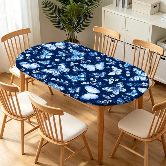 Table Cover Jpeg YESAD Elastic Tablecloth For Oval Tables, Waterproof Tablecover For Up ...