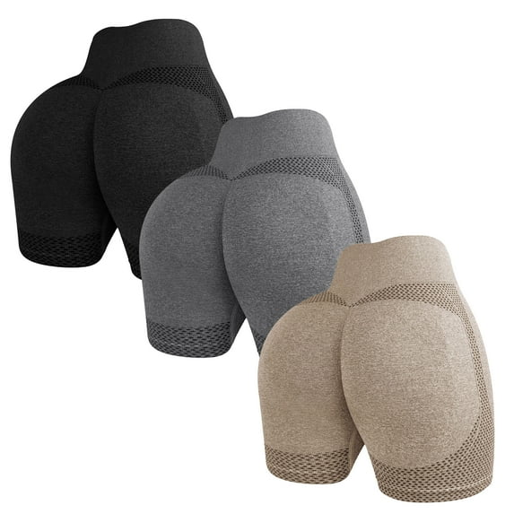 YESGG Gym Shorts Women - Seamless Scrunch Butt Shorts for Women High Waisted Workout Shorts Women Yoga Butt Lifting Shorts