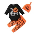 thumbnail image 1 of YESIMOLA Baby Boy Newborn Outfit Halloween Onesie Baby First Halloween Baby Outfit Little Girl Christmas Outfit Baby Boys' Clothing Sets 6-9 Month, Black 0-3 Months, 1 of 9