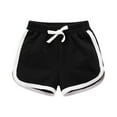 thumbnail image 1 of YESIMOLA Black Shorts for Girls Baby Girls Biker Shorts Size 10-12 Boys and Girls Cotton Active Running Sleeping Shorts for Toddler Gymnastic Clothes for Girls, 1 of 4