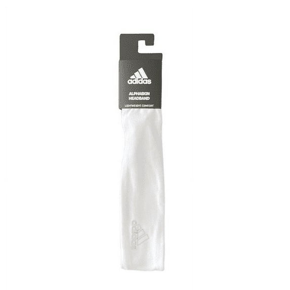Adidas Unisex Headband White Alpha Skin Sweatband One Size New