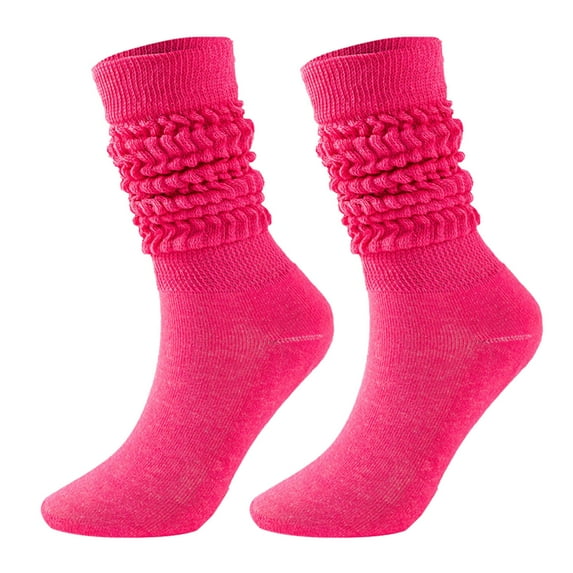 YESIMOLA Diabetic Socks Medium High Tube Bubble Socks Fashionable and Versatile Socks Men and Women Socks of the Same Knee High Socks Hot Pink One Size