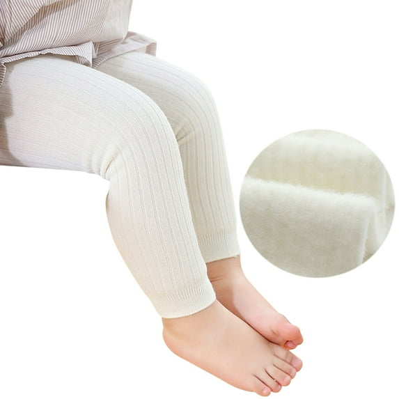YESIMOLA Girls Leggings Baby Girls Soft Warm Winter Knitted Tights Cotton Toddler Tights Cute Animal Pattern Children Leggings Pantyhose White 3-6 Months