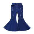thumbnail image 1 of YESIMOLA Pants for Girls Kids Toddler Pants for Baby Girl Baby Girl Denim Bell Bottom Maker Fashion Western Children Clothes Clothes Boys Newborn Summer Clothes Girls Clothes Size 10 12, 1 of 6