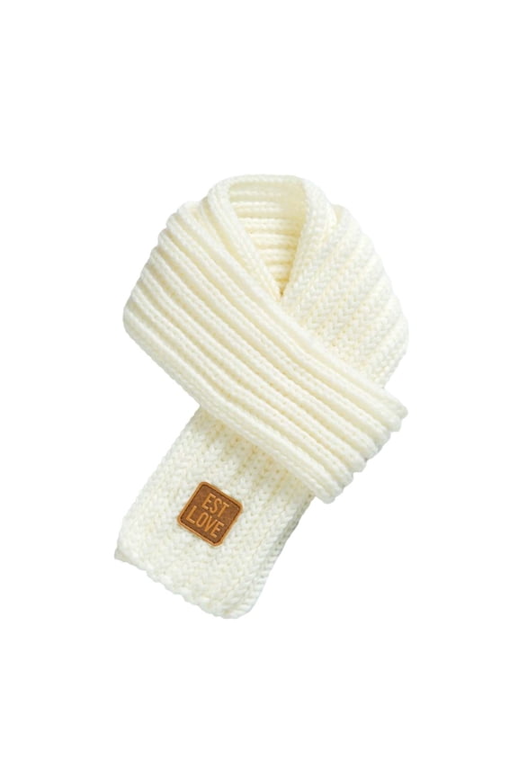 Toddler Scarf Toddler Scarf for Girls Kids Knitted Scarf Solid Color Winter Toddler Wrap Scarves Girl's Fashion Scarves Winter Knit Scarves Child Warm Scarf Neck Warmer