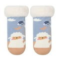 thumbnail image 1 of YESIMOLA Toddler Wool Socks Baby Boy Girl Cartoon Ankle Crew Socks with Grips Toddler Fuzzy Socks Kids Lined Warm Thick Cotton Socks Baby Grip Socks Christmas Socks,Blue 0-2 Years, 1 of 5