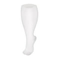 thumbnail image 1 of YESIMOLA Women Knee High Socks Plus Size Solid Color All Season Versatile and Comfortable Casual Sports Pressure Stockings White XXXXL, 1 of 3
