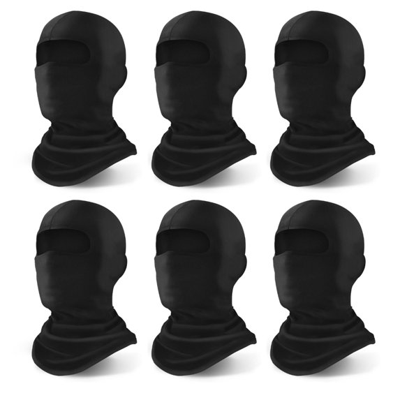 YESLIFE Black Ski Mask, Face Mask for Men and Women, Skiing, Snowboarding, Motorcycle, UV Protection & Wind Protection, Hat