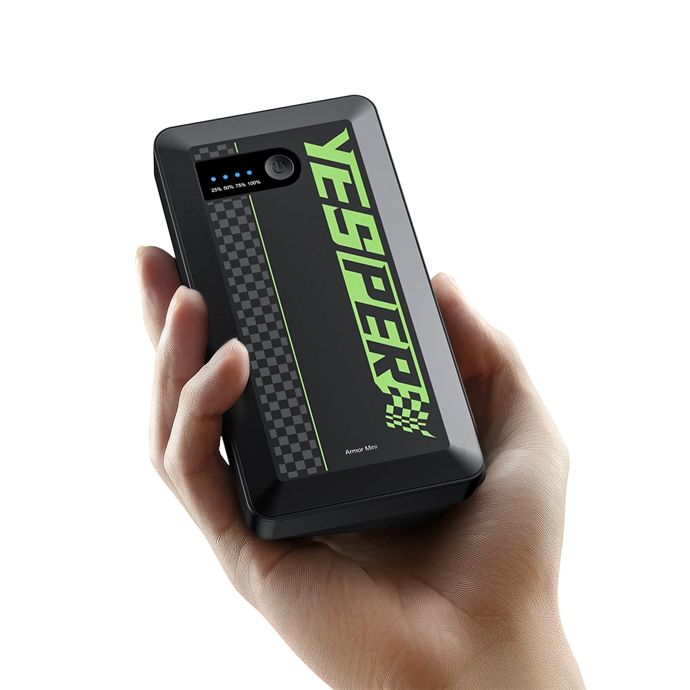 YESPER Car Jump Starter ,1200A12V Battery Jump Box 0.70lbs Portable Battery Booster Pack For Car Starter Batteries (up to 6.0L gas and 4.0L diesel engines)