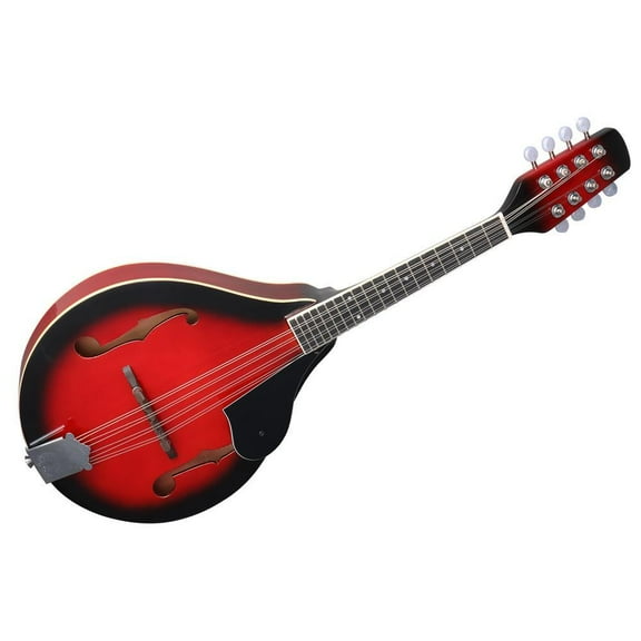 YESSW A-Style Mandolin Instrument Kit, 8 Strings Acoustic Mahogany Wood Mandolins Musical with Tuner, Thickened Gig Bag, Shoulder Strap, Picks for Beginners
