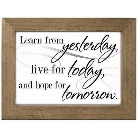 YESTERDAY - TODAY - TOMORROW Box Sign by Malden