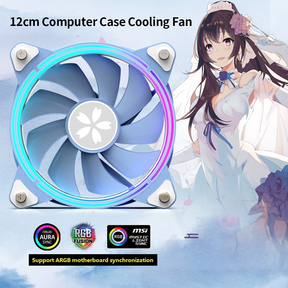YESTON Computer Case Cooling Fan, Hydraulic 4Pin Plug, 1800RPM Speed