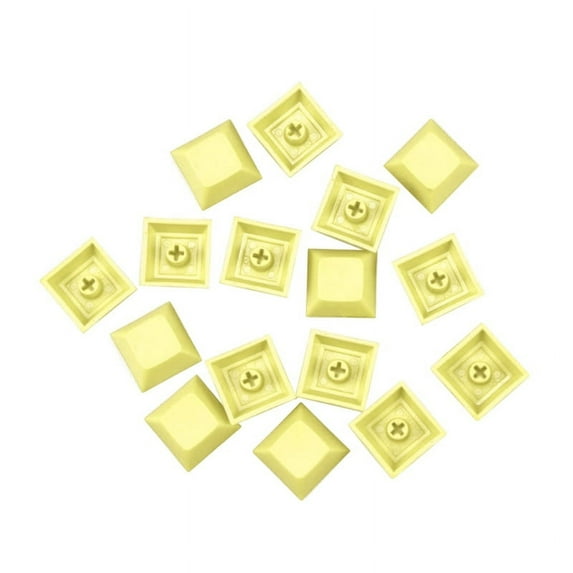 YESTUNE 100pcs Mixded Color PBT Shine Through Keyset 1U DSA Profile Keycap Set for Cherry MX Switches Mechanical Keyboard