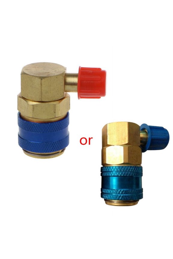 AC R134A Quick Connector Adapter Coupler Auto A/C Manifold Gauge Low/High HVAC
