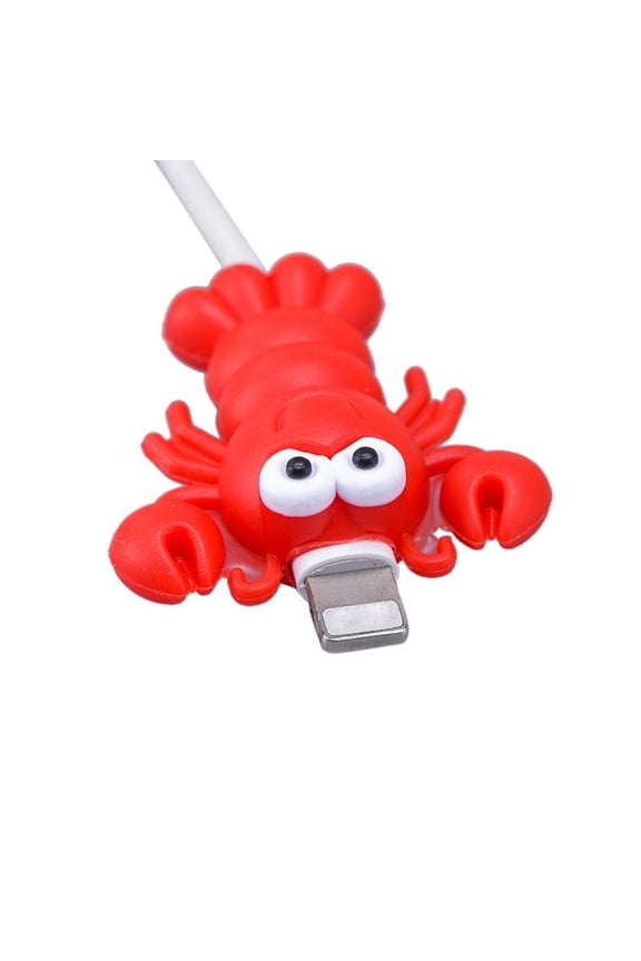 Cute Insect Shape USB Charger Cable Protective Cover Soft Silicone Data Line Wire Cord Protector For iPhone Smart Phone Connector Accessories