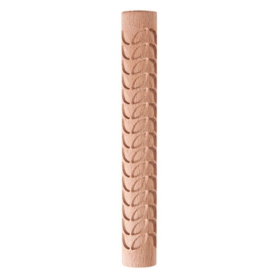YESTUNE Embossing Rolling Pin Christmas Theme Pattern Engraved Wooden 3D Roller for Embossed Pastry Fondant Cake Dough Kitchen