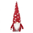 thumbnail image 1 of YESTUNE Knitted Snowflake Hat Christmas Gnome Desktop Ornaments Plush Cute Elf Soft Doll Home Desk Craftwork Bedroom Decor Living Room Bedroom Decorations Accessories, 1 of 7