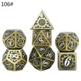 thumbnail image 1 of YESTUNE Metal Dice Set D&D Metal Polyhedral Dice Set DND Role Playing Games Board Game, 1 of 19