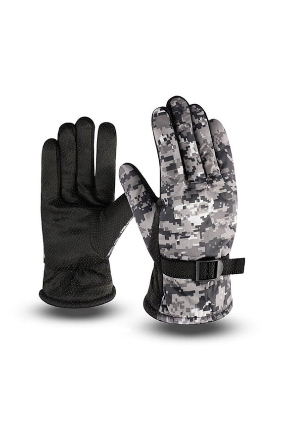 Winter Warm Ski Gloves for Men Wind and Water Resistant for Cold Weather