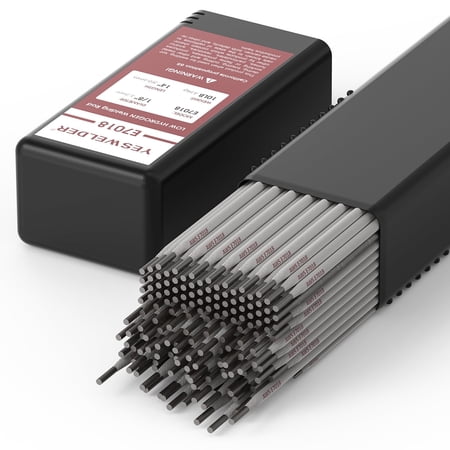 YESWELDER E7018 Stick Welding Electrodes, 1/8" Low Hydrogen Carbon Steel Rods, 10LB