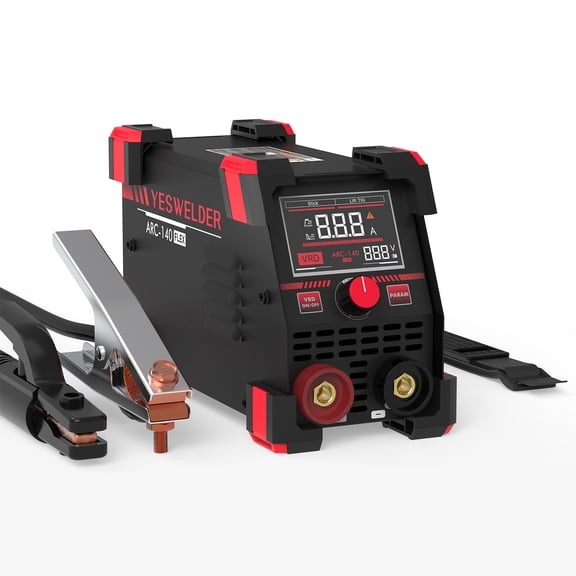 YESWELDER 140A Stick Welder, 110V, Adjustable Arc Force & Hot Start, LED Display