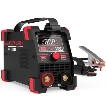YESWELDER 140A Stick Welder, 110V, Adjustable Arc Force & Hot Start, LED Display